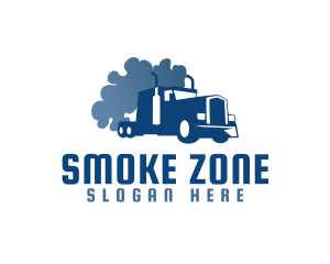 Smoking Truck Logistics logo design