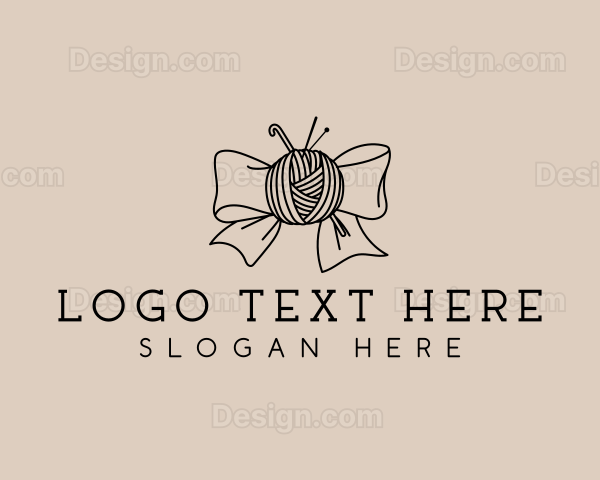 Ribbon Yarn Sewing Logo