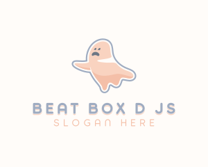 Cartoon Ghost Spooky logo