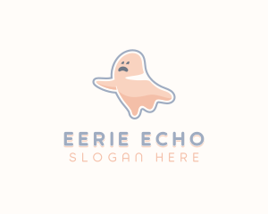 Cartoon Ghost Spooky logo design