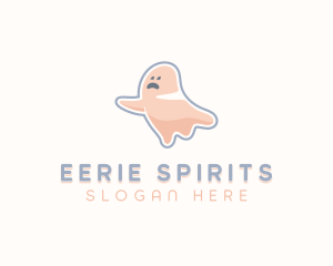 Cartoon Ghost Spooky logo design