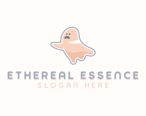 Cartoon Ghost Spooky logo design