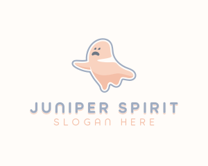 Cartoon Ghost Spooky logo design