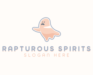 Cartoon Ghost Spooky logo design