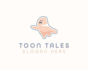 Cartoon Ghost Spooky logo