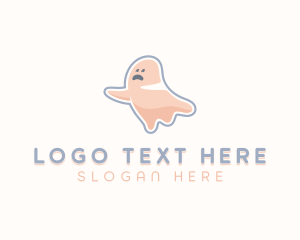 Cartoon - Cartoon Ghost Spooky logo design