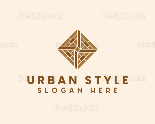 Brick Tile Flooring Logo