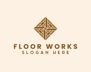 Brick Tile Flooring logo design