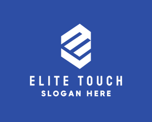 Tech Square Letter E logo design