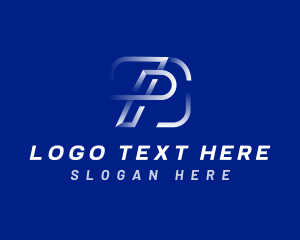 Motion Digital Tech Letter P logo