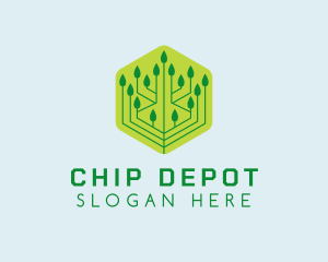 Leaf Cyber Chip logo