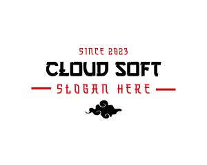 Asian Cloud Wordmark logo design