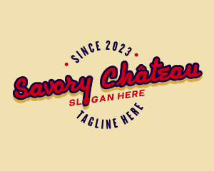 Funky Retro Business logo design