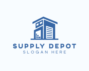 Warehouse Inventory Stockroom logo design