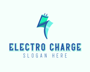 Lightning Tech Plug logo design