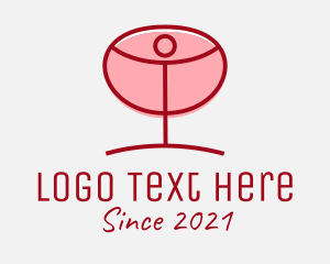 Red Wine Glass logo