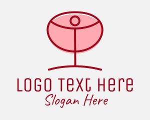 Red Wine Glass Logo
