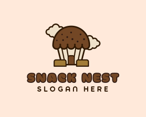 Chocolate Cupcake Dessert logo design