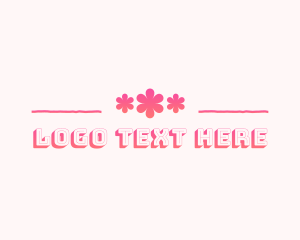 Feminine Retro Flower Boutique logo