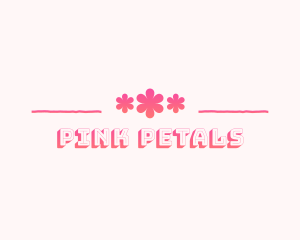 Feminine Retro Flower Boutique logo design