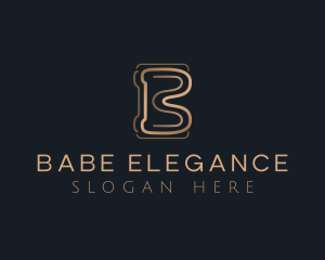 Elegant Fashion Boutique Letter B logo design