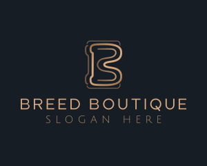 Elegant Fashion Boutique Letter B logo design