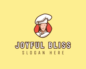 Happy Restaurant Chef logo design