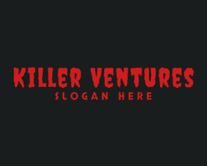 Horror Blood Drip Business logo