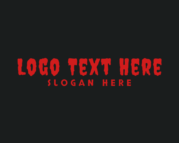 Bloody logo example 4