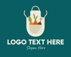 Vegetable Chef Apron logo design