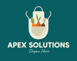 Vegetable Chef Apron logo design