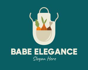 Vegetable Chef Apron logo design