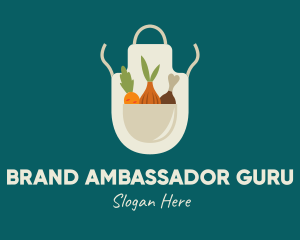 Vegetable Chef Apron logo design