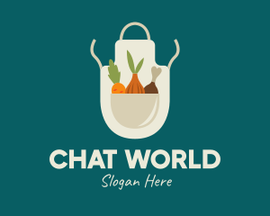 Vegetable Chef Apron logo design