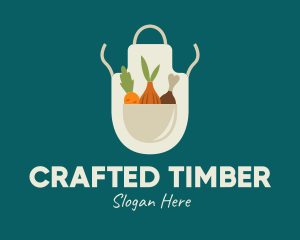 Vegetable Chef Apron logo design