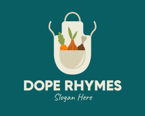 Vegetable Chef Apron logo design