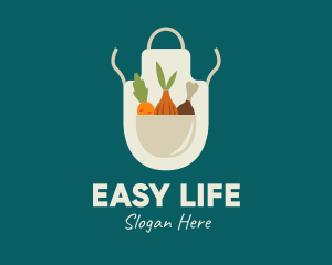 Vegetable Chef Apron logo design