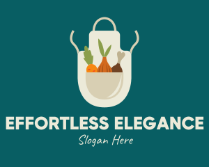 Vegetable Chef Apron logo design