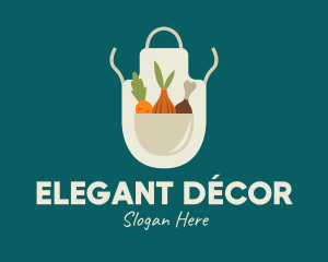 Vegetable Chef Apron logo design