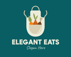 Vegetable Chef Apron logo design