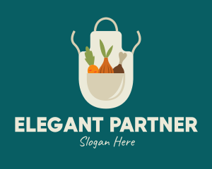 Vegetable Chef Apron logo design