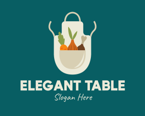 Vegetable Chef Apron logo design