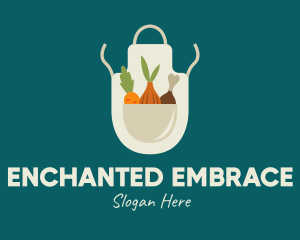 Vegetable Chef Apron logo design