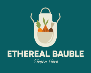 Vegetable Chef Apron logo design