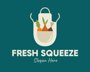 Vegetable Chef Apron logo design