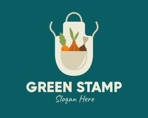 Vegetable Chef Apron logo design