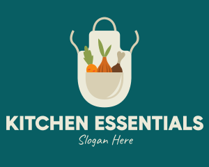 Vegetable Chef Apron logo design