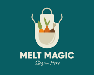 Vegetable Chef Apron logo design