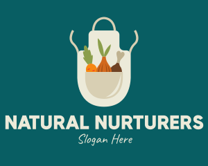 Vegetable Chef Apron logo design