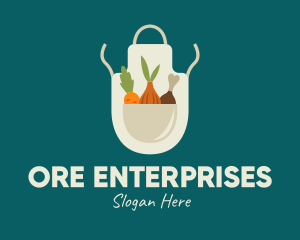 Vegetable Chef Apron logo design